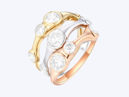 Meghan Mixed Metal Diamond Ring Discount