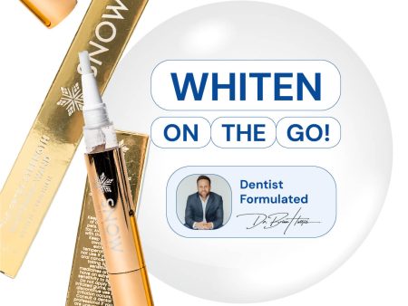 Extra-Strength Teeth Whitening Gold Wand Serum + Dual-Peroxide Formula & Xylitol on Sale