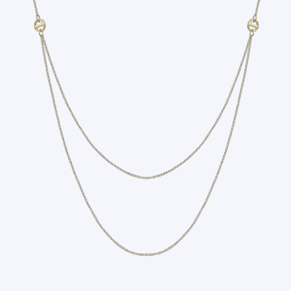 Double Chain Layered Necklace Online