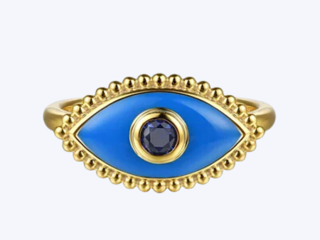 Bujukan Bead Evil Eye Ring For Cheap