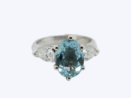 Aquamarine Statement Ring Cheap