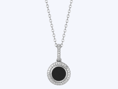 Diamond Halo Pendant with Round Center Stone Supply