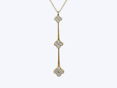 Bea Graduating Cluster Diamond Necklace For Discount