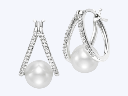 Annabelle Diamond and Pearl Earrings Online