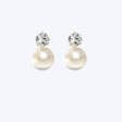 Talia Lab-Grown Diamond and Pearl Studs For Discount