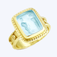 Bailey Blue Venetian Glass Ring Sale