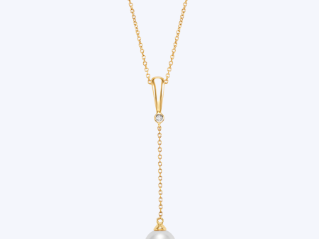 Tina Pearl & Diamond Necklace Online now