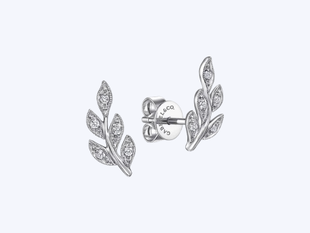 Erica Diamond Leaf Stud Earrings Online