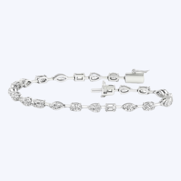 Mixed Shapes Lab-Grown Diamond Tennis Bracelet For Discount