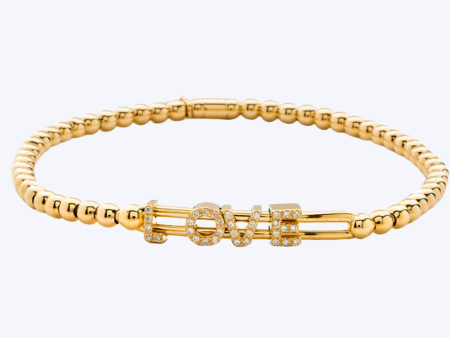 LOVE Diamond Stretch Bracelet Online Hot Sale