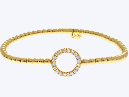 Bente Diamond Circle Stretch Bracelet on Sale