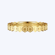 Heather Hexagon Gold Ring Discount