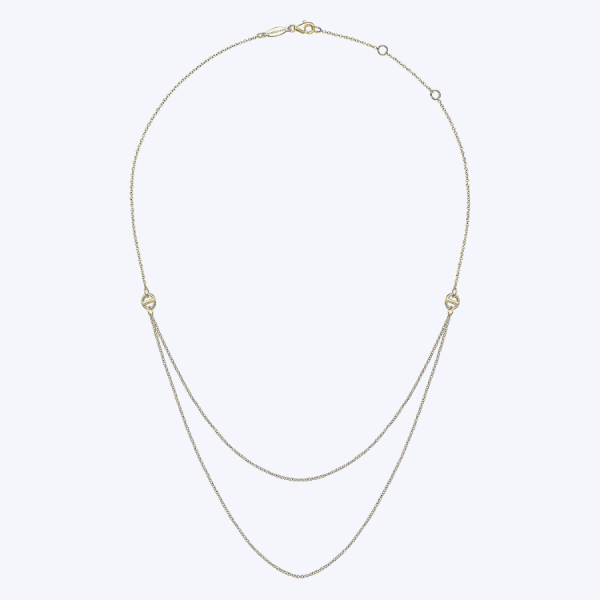 Double Chain Layered Necklace Online