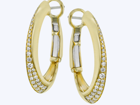 Graduated Diamond Oval Hoops For Sale