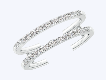 Double Band Diamond Ring For Discount