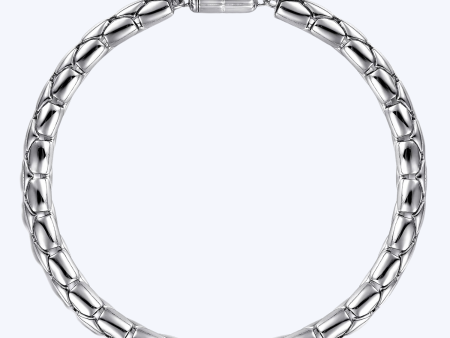 Jaron Silver Tubular Bracelet For Cheap