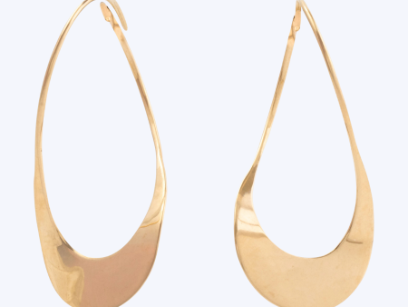 Vintage 1970s Twist Drop Earrings Hot on Sale