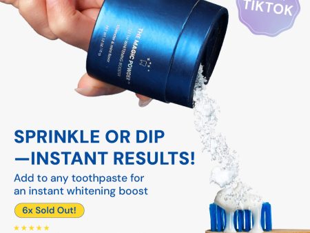 Magic Whitening Toothpaste Booster® Powder with Hydroxyapatite - World s First & Only! Sprinkle or Dip! Online