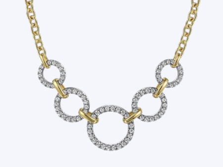 Diamond Circles Chain Necklace Online Sale