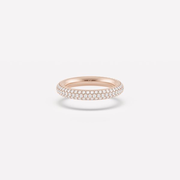 3.8mm Pavé Single Band (3 Row) Hot on Sale