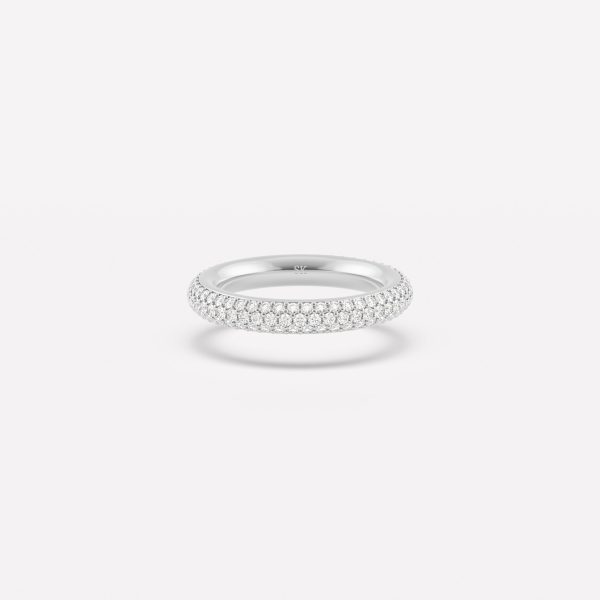 3.8mm Pavé Single Band (3 Row) Hot on Sale