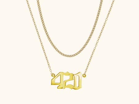 420 Layered Cuban Necklace Discount