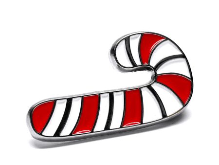 Candy Cane Enamel Art Pin Discount