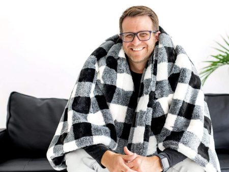 Buffalo Check White Blanket Discount