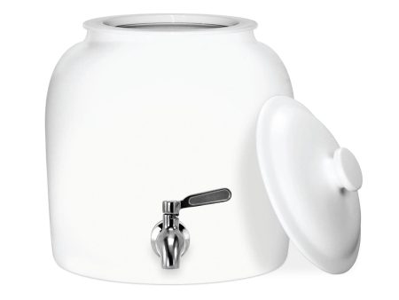 Ceramic Water Dispenser - White Hot on Sale