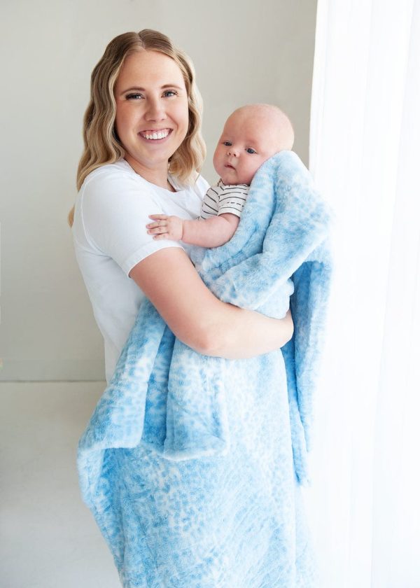 Blue Cheetah Blanket Online Hot Sale