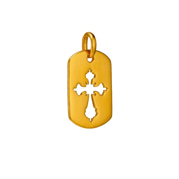 Cross Tag Pendant Online Sale