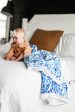 Blue Damask Blanket Cheap