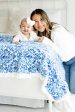 Blue Damask Blanket Cheap