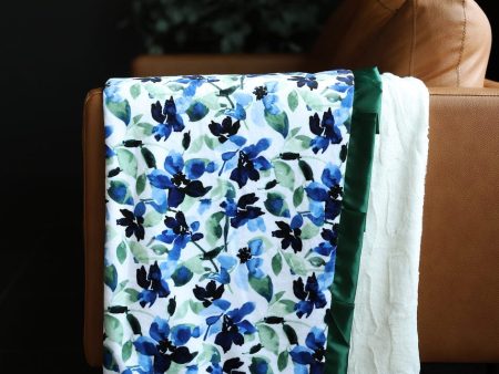 Winter Floral Evergreen Blanket Cheap