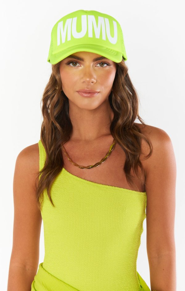 MUMU Trucker Hat ~ Neon Yellow Hot on Sale