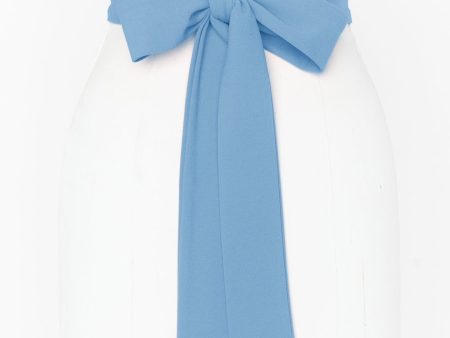 Bridesmaid Sash ~ French Blue Stretch Supply