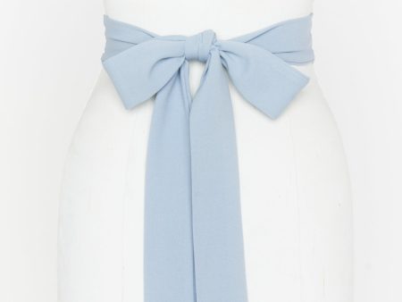 Bridesmaid Sash ~ Steel Blue Stretch Online Hot Sale